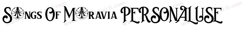 Songs Of Moravia PERSONAL USE Regu字体转换